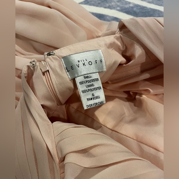 High Neck Levkoff Long Bridesmaid or Wedding Guest Dress. Style # 1161 - Picture 5 of 7